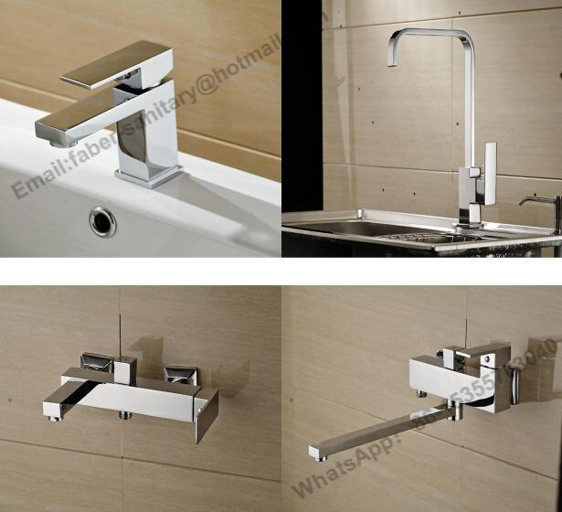 Single Handle Square Basin Water Faucet