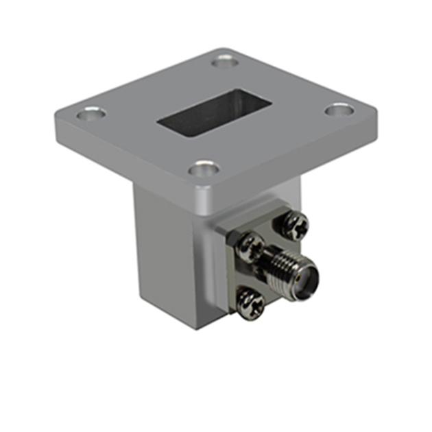 WR62 waveguide to coaxial adapt from 11.9 to18.0GHz low insertion loss