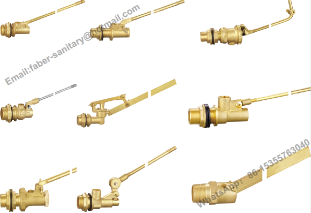 water tank brass floating ball valve with plastic ball 