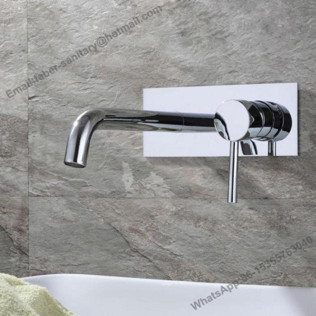 Wall Mounted Hidden Brass Basin Faucet