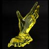 Deluxe Desktop Crystal Hand Holder for Mobile Phone Mp4 PDA - Ye