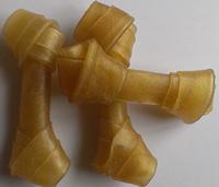 rawhide knotted bone for dog chew