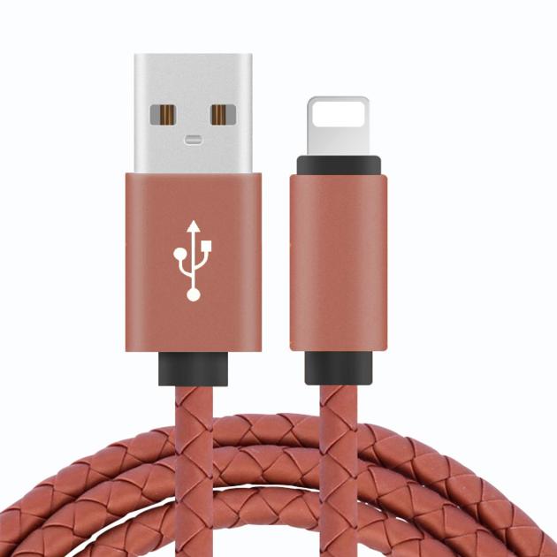 Leather Braided USB Cable USB A