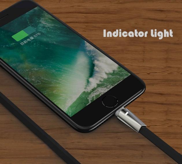 Zinc Alloy USB Cable With LED