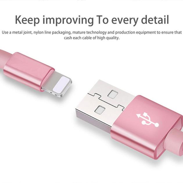 Metallic Nylon Braided USB Cable USB