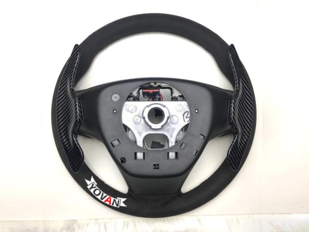 Cadillac ATS V SW Carbon Fiber Leather Customized Steering Wheel