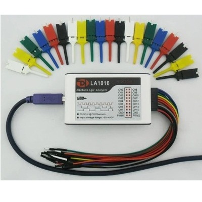 USB Logic Analyzer with 16 Full Channels 100M Sampling rate