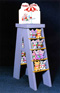 OEM design fashion paper retailer display shelf for sales