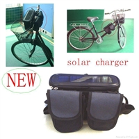 Solar bicycle bag