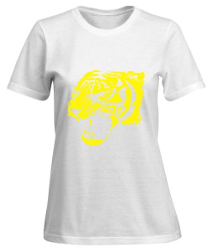 Women S White Technological Patterned T