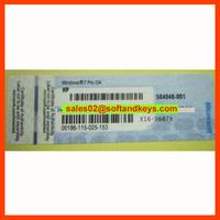 Windows 7 Pro COA Label Sticker License Key Card X16