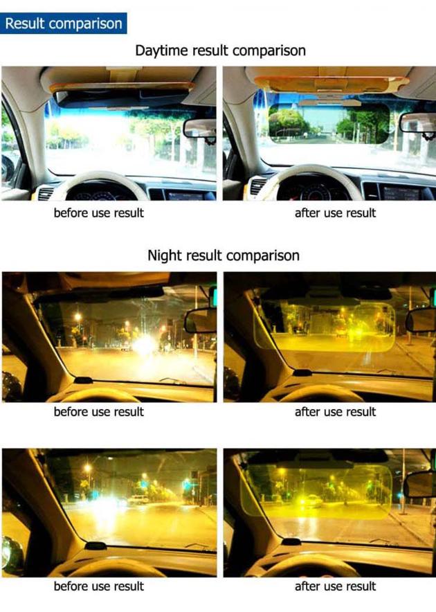 Anti Glare Universal Portable Car Plastic