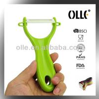 Olle PE06 Green Handle Ceramic Vegetable Peeler