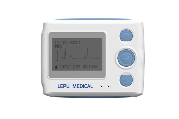 Lepu TH12 Medical Grade Telehealth Wearable Holter Monitor 24 Hours Continuous Monitoring Dynamic EC