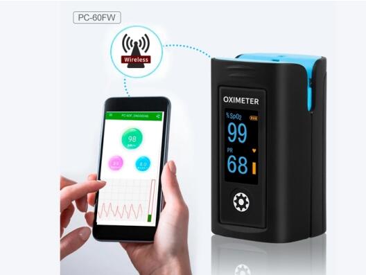 LEPU PC-60FW High Accurate Bluetooth Blood Oxygen Monitors SpO2 Finger Pulse Oximeter With APP Analy