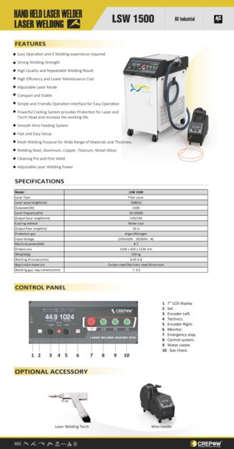 Crepow LSW 1500 Hand Help Laser