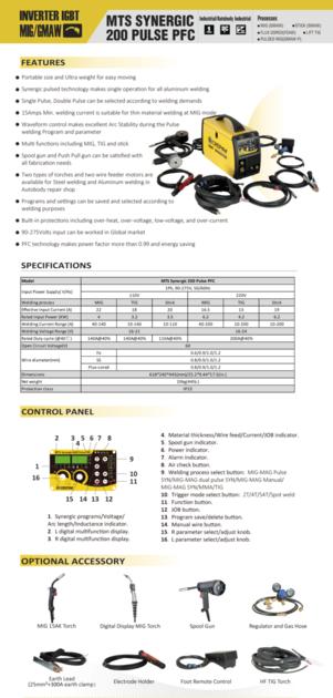 Crepow MULTIMIG200 PULSE PFC Inverter Multi