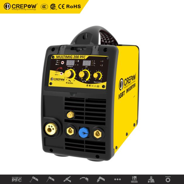 Crepow MULTIMIG200 PFC Inverter Multi Function