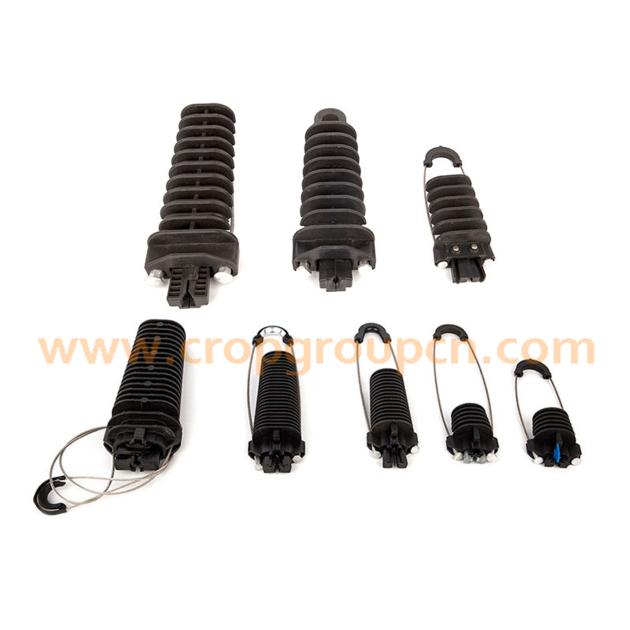 Fiber optic cable clamp anchoring clamp