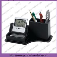pen holder, pvc leather pen holder, pen holder with calendar