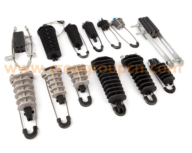 Wedge anchor clamp anchoring clamp for AB cable