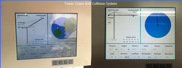 Tower Crane Collision Avoidance Safety Monitoring and Warning System