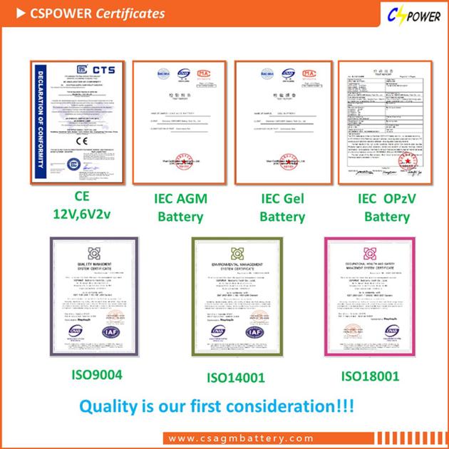 CSPOWER Tubular Plate OPzV Gel Battery