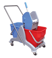 Twin trolley with wringer