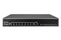 9 Port FE Switch with 8 POE Ports, 802.3at, 130W