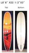 PU EPS PVC Surfboard