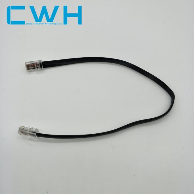 8 PIN 8C  RJ45 Connector  flat cable wire harness Communication equipment cable assembly