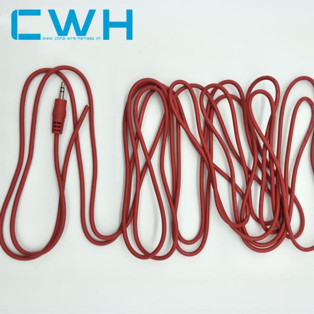 CWH Red Audio cable stereo wire harness and cable assembly