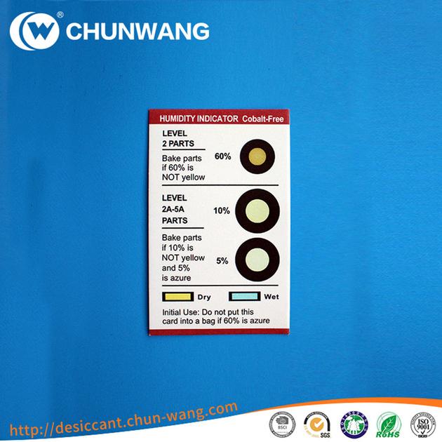 Cobalt Free Humidity Indicator Card For