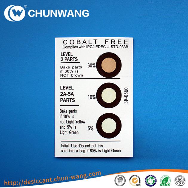 Cobalt Free Humidity Indicator Card For