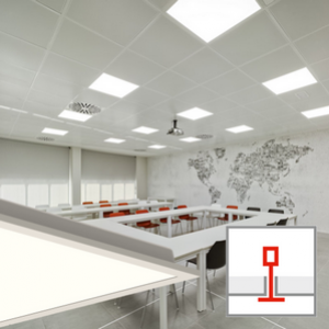 Cyanlite 125lm/W LED Backlight Panel for T grid ceiling gypsum ceiling concealed ceiling