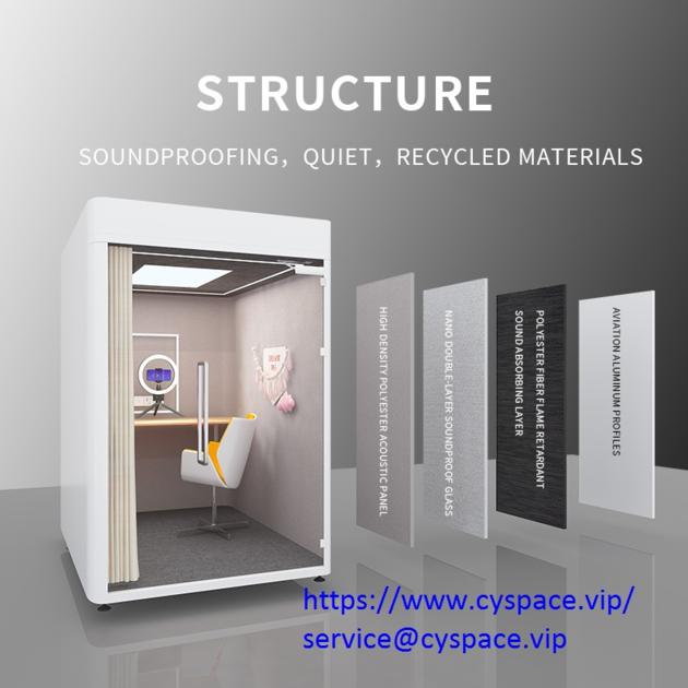Cyspace Sound Proof Room Competitive Smart System Sound Insulation Soundproof Booth Office Pod O