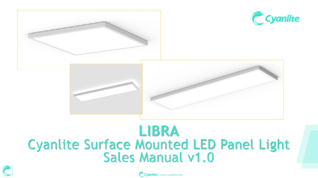 Cyanlite Surface Mounted LED Panel Light