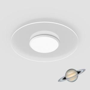 Cyanlite LED ceiling light transparent round hexagon triac dimmable CCT changeable surface mounted