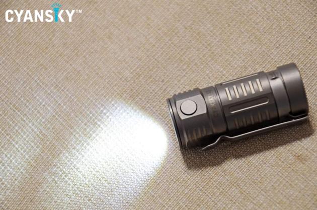 Cyansky M3 Titanium EDC Keychain Flashlight