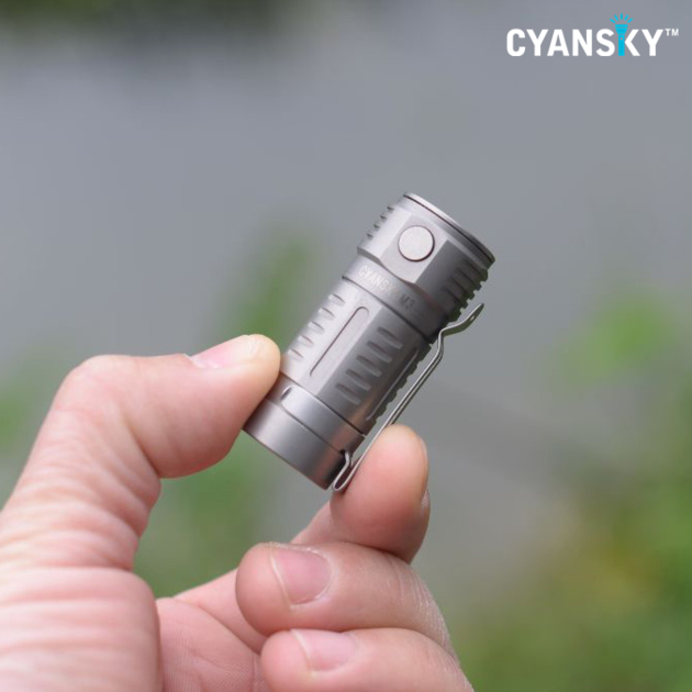 Cyansky M3 Titanium EDC Keychain Flashlight (700 Lumens / 73M)