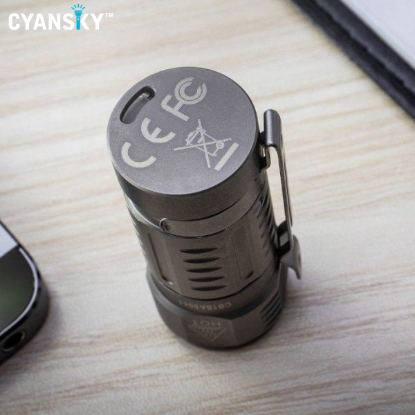 Cyansky M3 Titanium EDC Keychain Flashlight