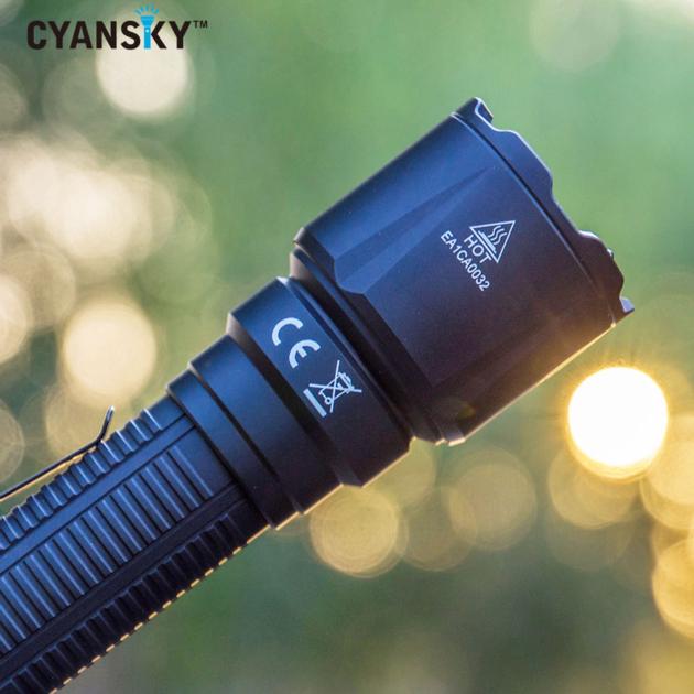 Cyansky K3 New LED Long-Range Tactical Flashlight (1600Lumens/600M)