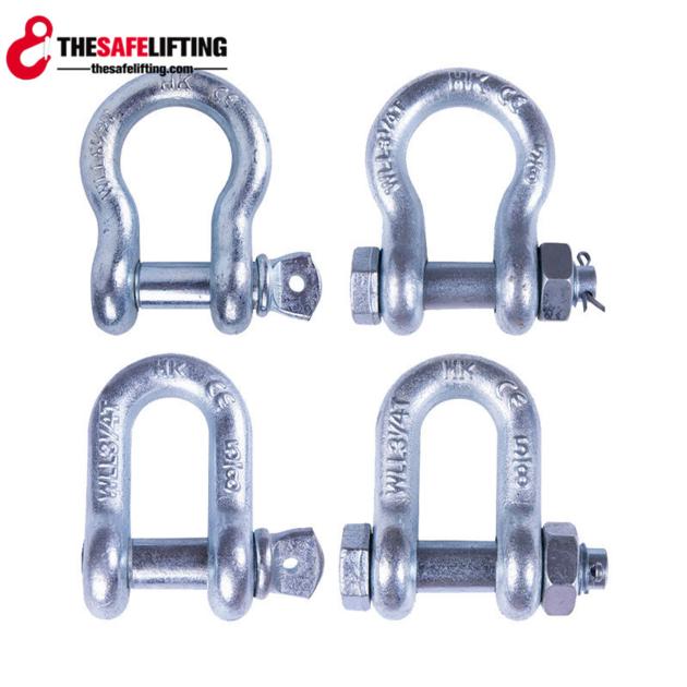 Marine Rigging hardware Alloy Steel Shackle, Galvanized Bolt Anchor Shackle, Screw Pin Shackle 