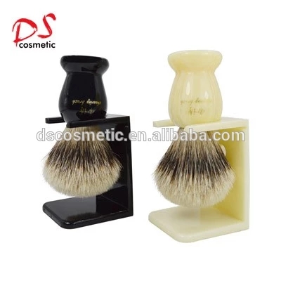 Mini Plastic Cream White Shaving Brush