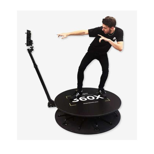 Slow Motion Rotating 360 Degree Photobooth Portable Selfie Spin 360 photo booth Machine
