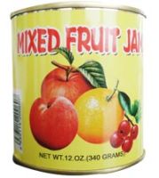 Canned mixed fruit jam