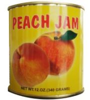 Canned peach jam