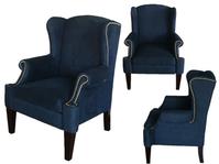 Royalblue Nailhead Chair
