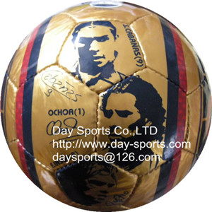 machine-stitched soccer ball