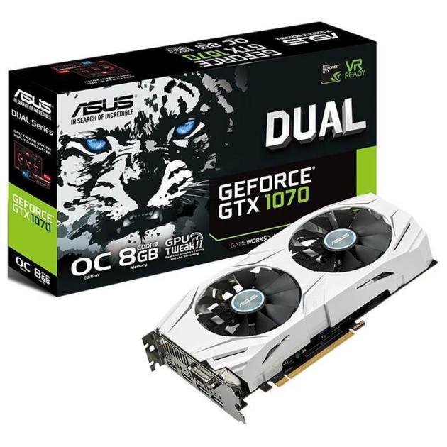 ASUS GeForce GTX 1070 DUAL OC 8GB GDDR5 Graphics Card DUAL-GTX1070-O8G
